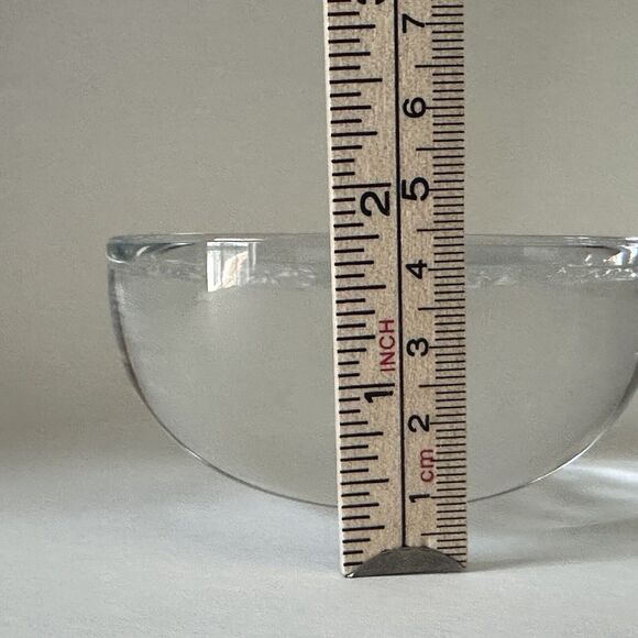 VINTAGE AVON Cristal 24% Lead Crystal Paperweight 3.5 France Clear Clean - Picture 6 of 10